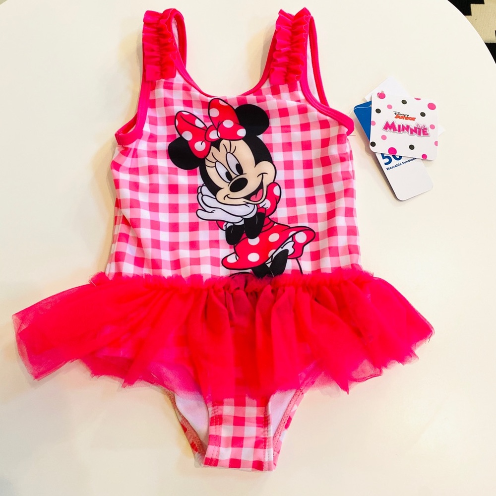 NWT Minnie Mouse onepiece swimsuit